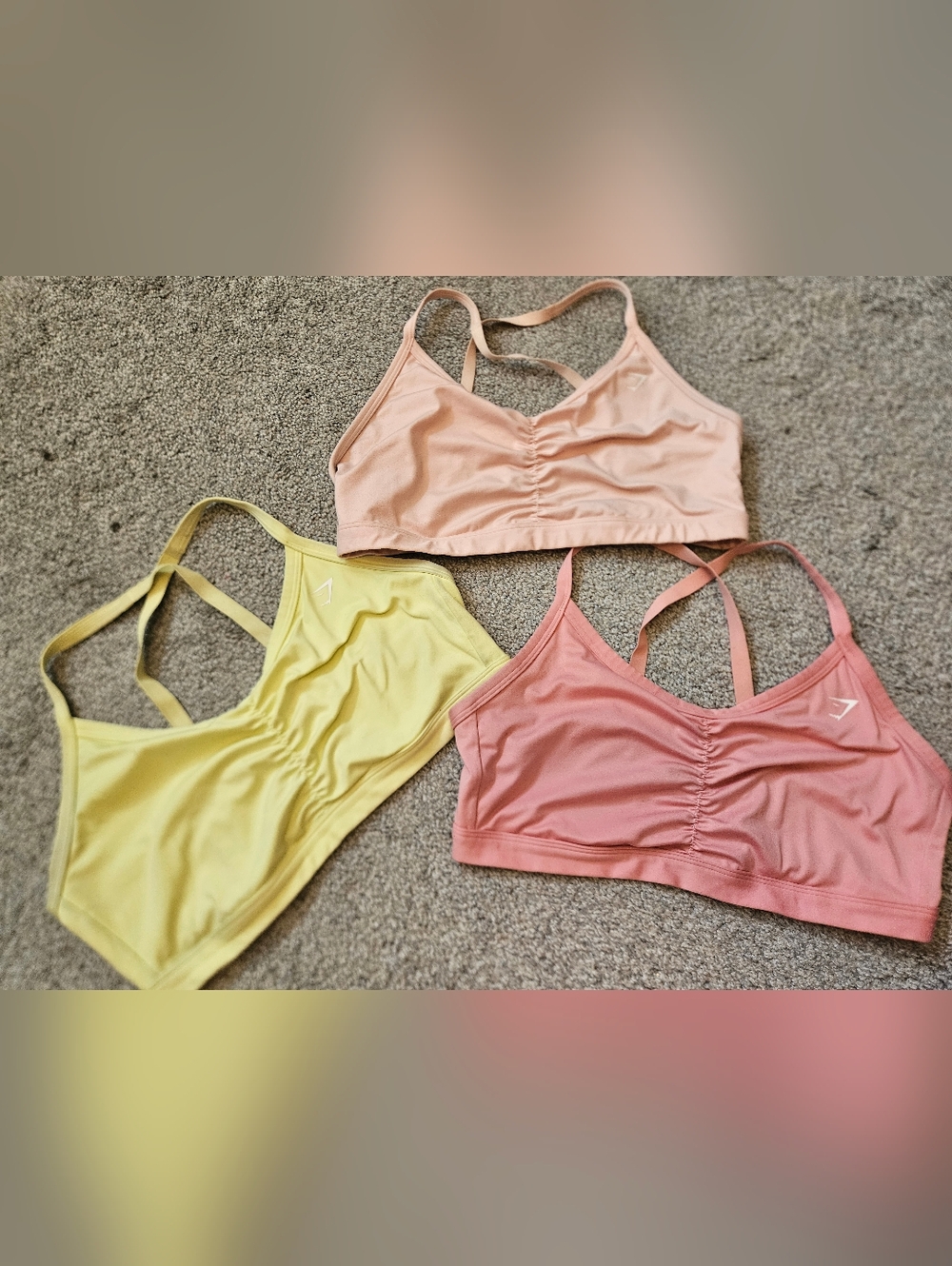 Gymshark Ruched Sports Bra BUNDLE size XL